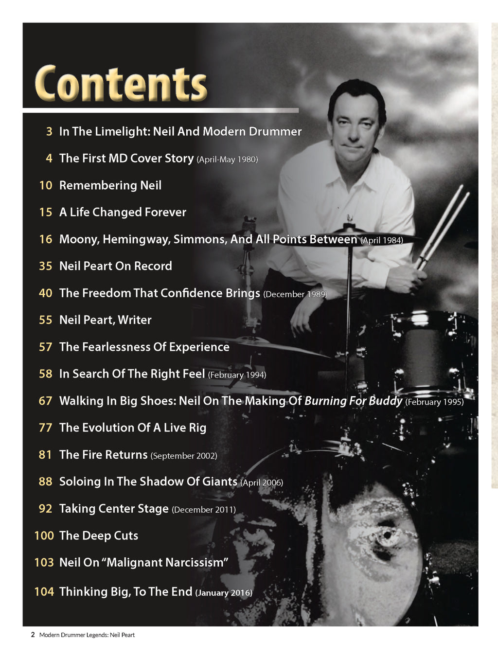 Neil Peart Legends Book Vol 1