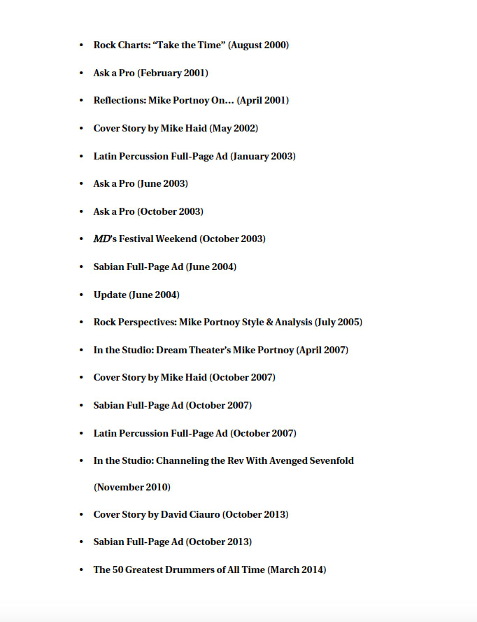 Mike Portnoy Artist Pack