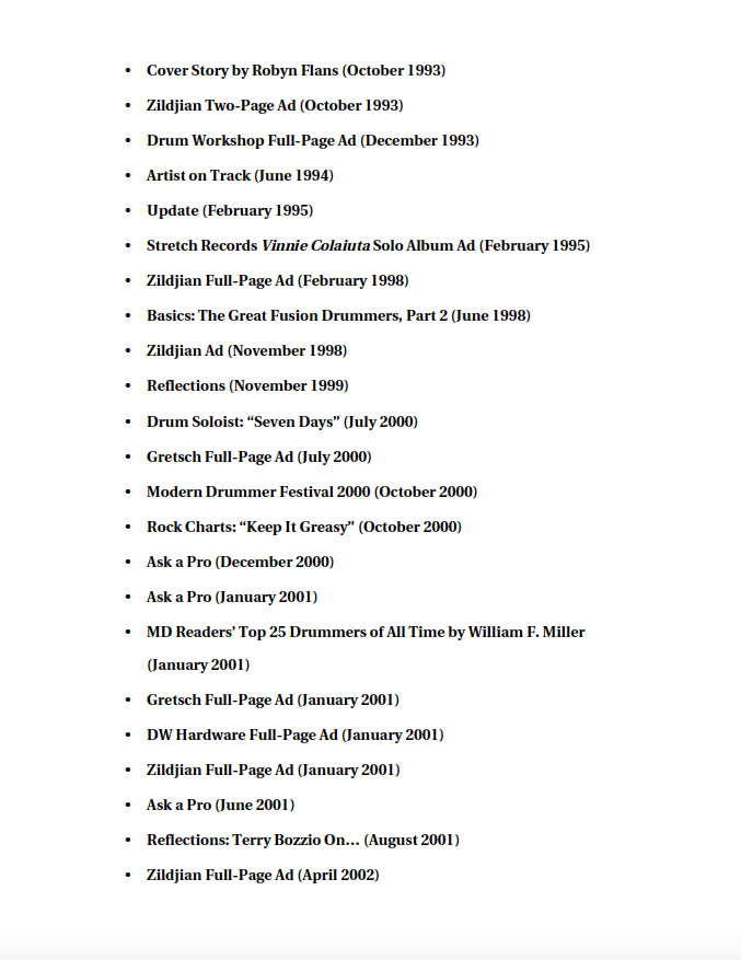 Vinnie Colaiuta Artist Pack