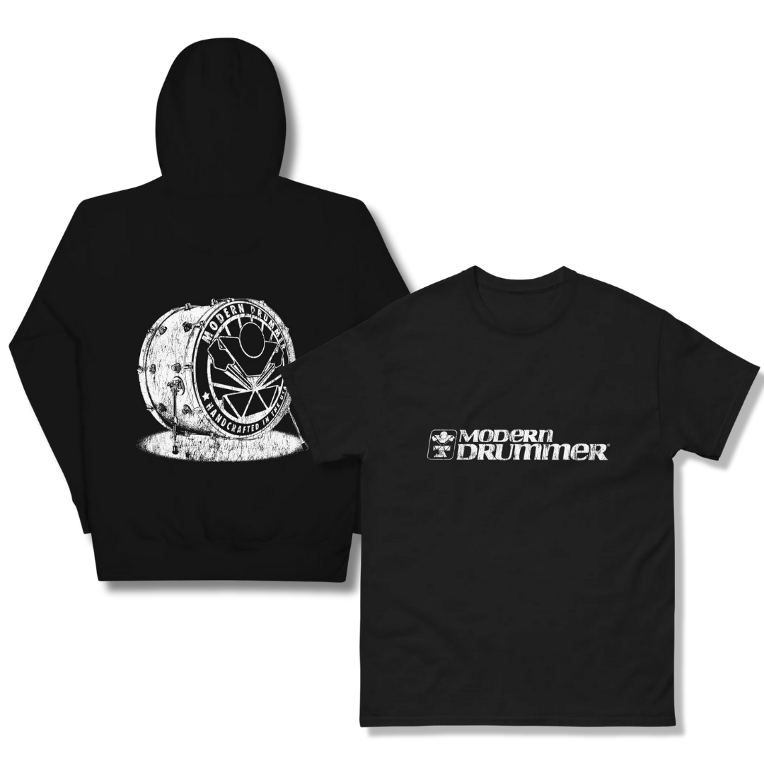 Black Kick Drum Hoodie & T-Shirt Bundle