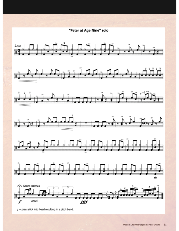 Peter Erskine Legends Book Vol 6